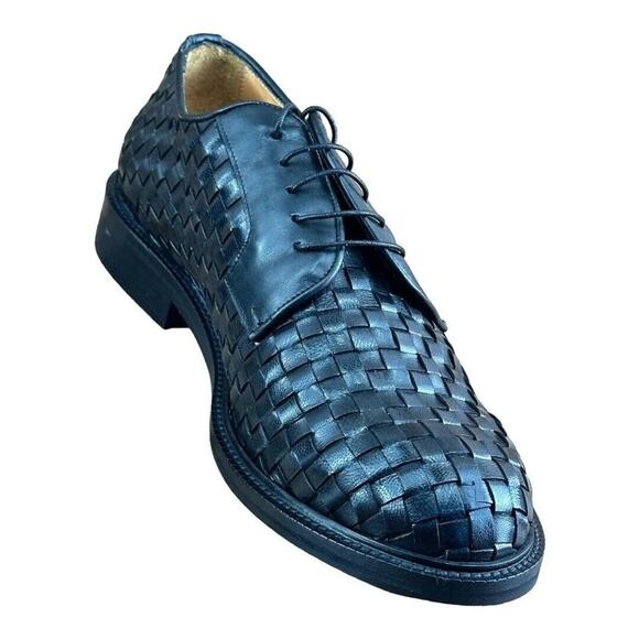 MR. COBBLER Luxury  Men's size 8.5-9 Square Black  Shoes Oxfords - Picture 5 of 5